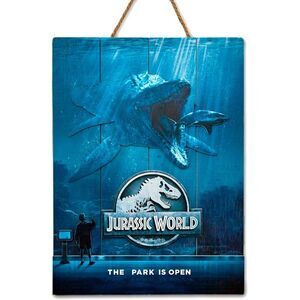 Jurrasic World - Woodart 3D - Mossasaurus 12"x16" Hanging Sign  COLLECTIBLES